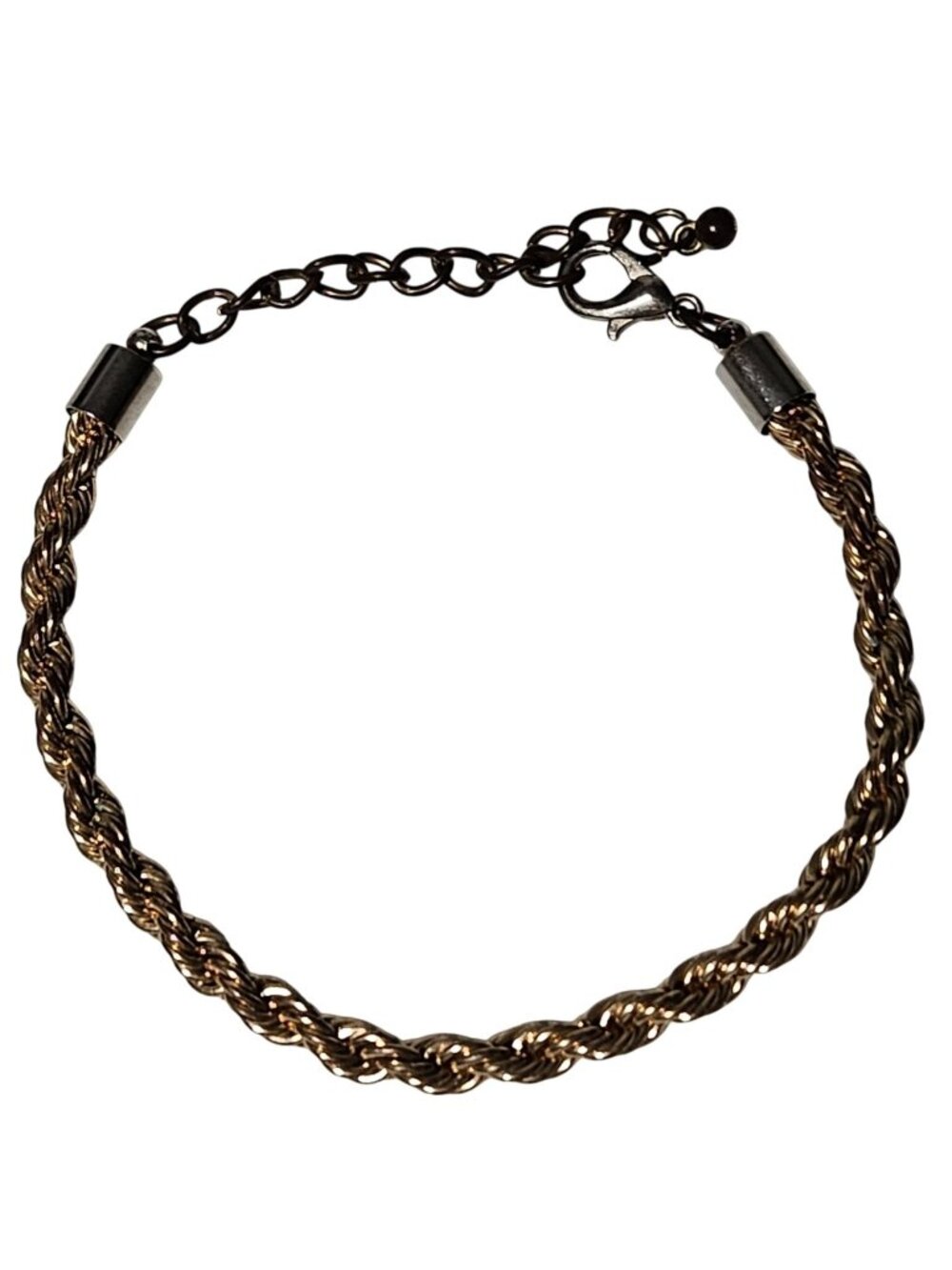 Vintage Rope Chain Bracelet Gold Tone Classic Minimalist Fashion Jewelry Women
